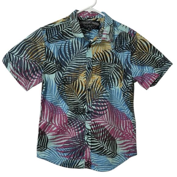 Old Navy,Straight faded Boys Button Down Printed Shirt(10/12) - Picture 2 of 9